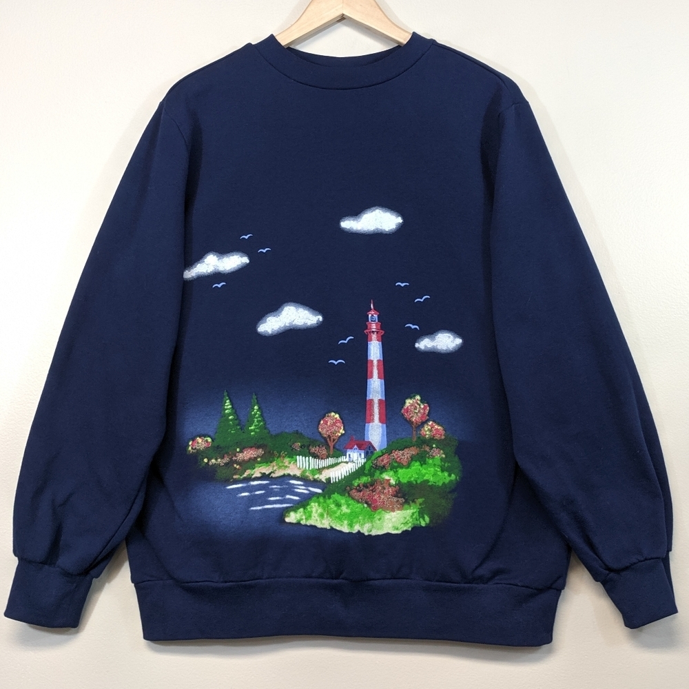 Vintage Graphic Lighthouse Fleece - Picture 3 of 5